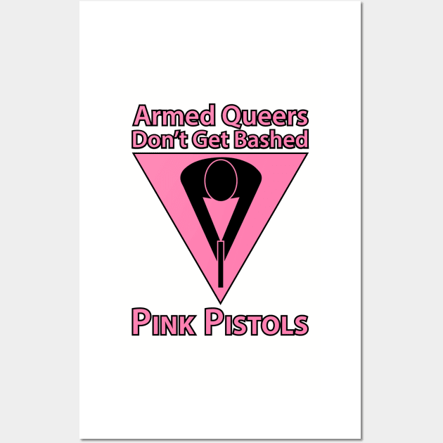 Pink Pistols Wall Art by Operation Blazing Sword